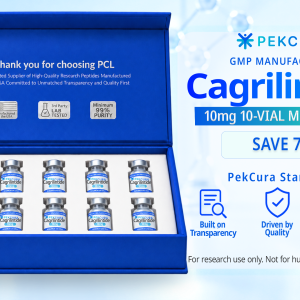 Cagrilintide 10mg GMP manufactured research peptide 10 pack with product label