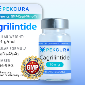 Cagrilintide 10mg research peptide vial with product label