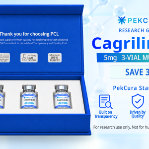 Cagrilintide 5mg research peptide 3 pack with product label