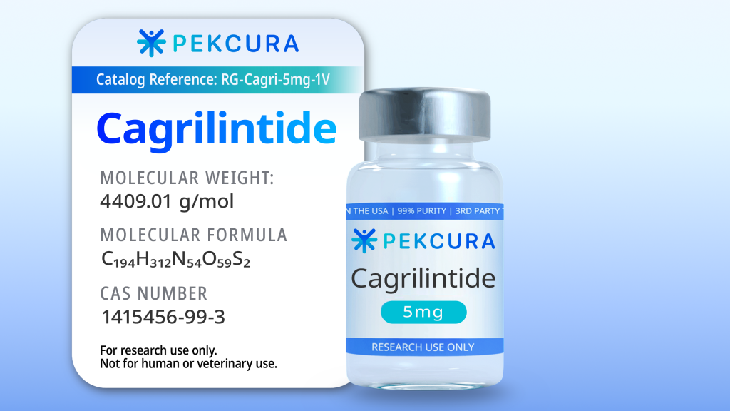 Cagrilintide 5mg research peptide vial with product label