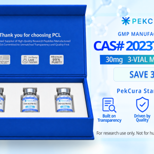 CAS # 2023788-19-2 30mg GMP manufactured peptide 3 pack with product label