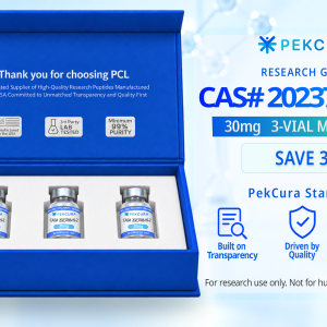 CAS # 2023788-19-2 30mg research peptide 3 pack with product label