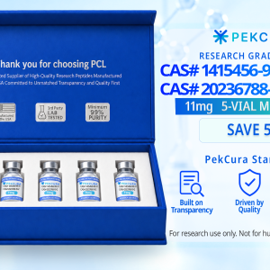 CAS # 415456-99-3 1mg and CAS # 2023788-19-2 10mg research grade peptide blend 5 pack with product label