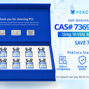 CAS # 736992-21-5 12mg GMP manufactured peptide 10 pack with product label