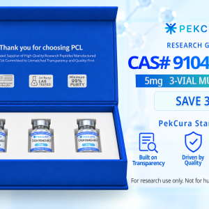 CAS # 910463-68-2 5mg research grade peptide 3 pack with product label
