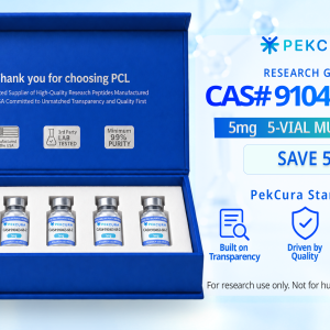 CAS # 910463-68-2 5mg research grade peptide 5 pack with product label