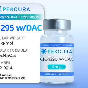 CJC-1295 with DAC 5mg research peptide vial with product label