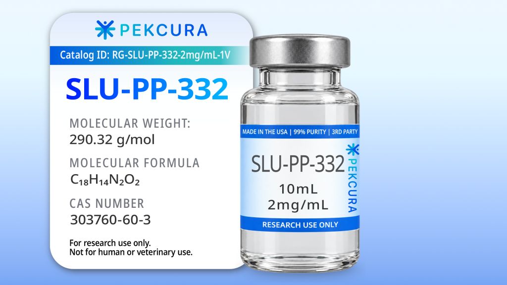 SLU-PP-332 2mg/mL research grade solution 10mL vial with product label