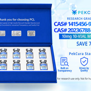 CAS # 415456-99-3 1mg and CAS # 2023788-19-2 10mg research grade peptide blend 10 pack with product label