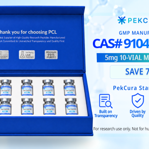 CAS # 910463-68-2 5mg GMP manufactured research peptide 10 pack with product label