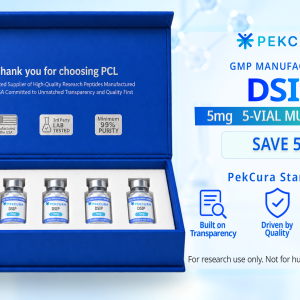 DSIP 5mg GMP manufactured research peptide 5 pack with product label
