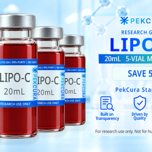 LIPO-C research grade solution 5 20mL vial multipack with product label